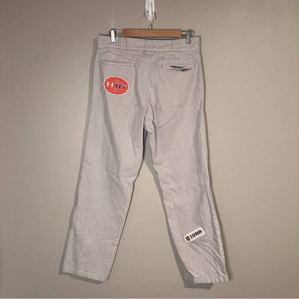 Honor the Gift Mechanic Uniform Striped Sports Patchwork Streetwear Pants - Picture 11 of 15